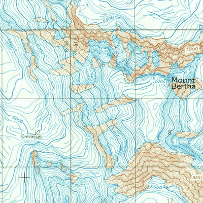 United States Geological Survey Mount Fairweather C-4, AK (1961, 63360-Scale) digital map