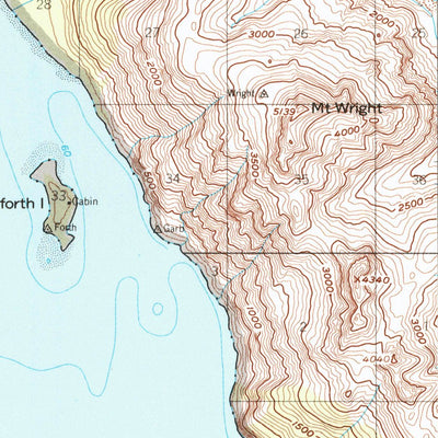 United States Geological Survey Mount Fairweather D-1, AK (1948, 63360-Scale) digital map