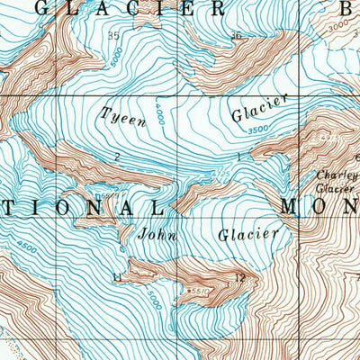 United States Geological Survey Mount Fairweather D-4, AK (1961, 63360-Scale) digital map