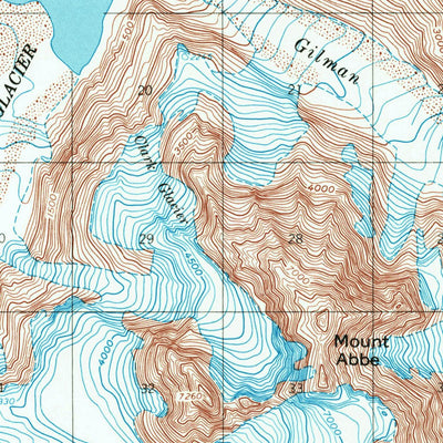 United States Geological Survey Mount Fairweather D-4, AK (1961, 63360-Scale) digital map