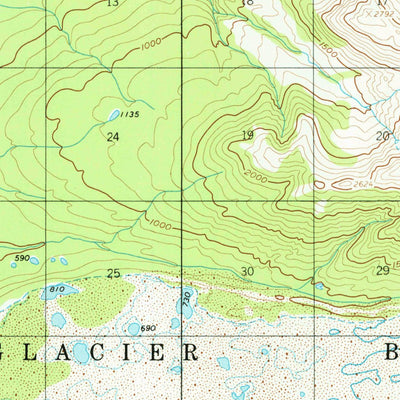 United States Geological Survey Mount Fairweather D-6, AK (1961, 63360-Scale) digital map