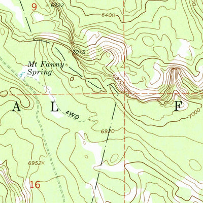 United States Geological Survey Mount Fanny, OR (1993, 24000-Scale) digital map