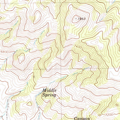 United States Geological Survey Mount Ferguson, NV (1979, 24000-Scale) digital map