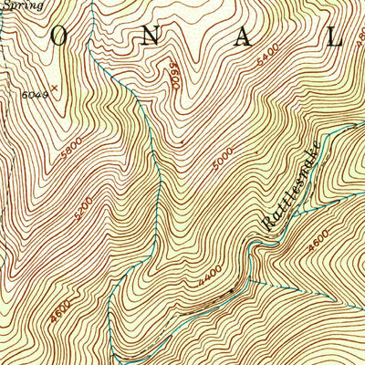 United States Geological Survey Mount Fillmore, CA (1951, 24000-Scale) digital map