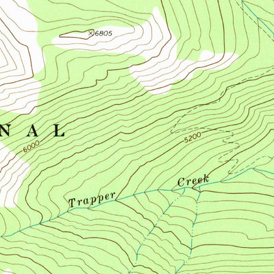 United States Geological Survey Mount Geduhn, MT (1968, 24000-Scale) digital map