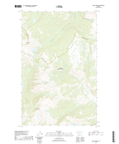 United States Geological Survey Mount Geduhn, MT (2020, 24000-Scale) digital map