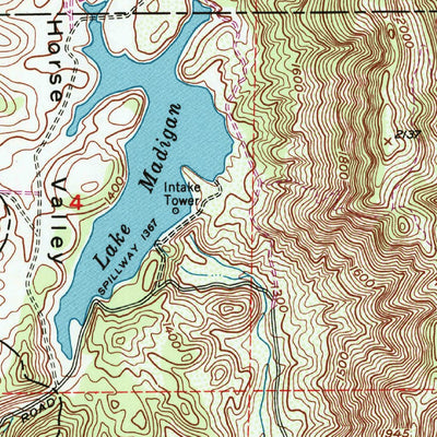 United States Geological Survey Mount George, CA (1951, 24000-Scale) digital map