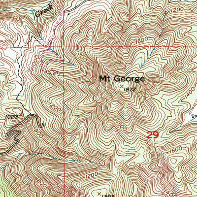 United States Geological Survey Mount George, CA (1951, 24000-Scale) digital map