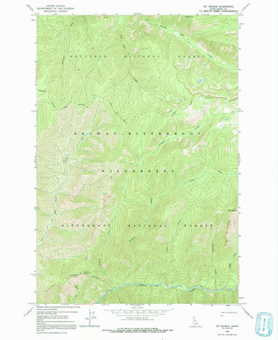 United States Geological Survey Mount George, ID (1966, 24000-Scale) digital map