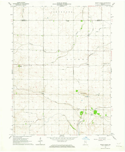 United States Geological Survey Mount Gilboa, IN (1962, 24000-Scale) digital map