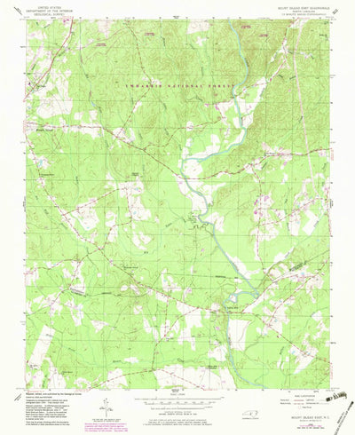 United States Geological Survey Mount Gilead East, NC (1956, 24000-Scale) digital map