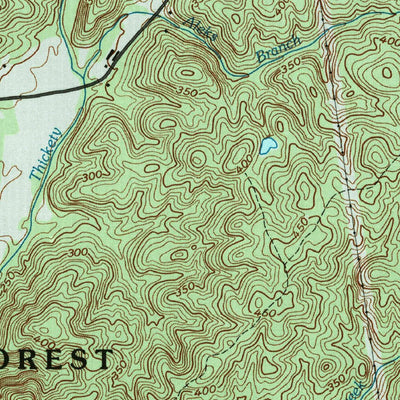 United States Geological Survey Mount Gilead East, NC (1994, 24000-Scale) digital map
