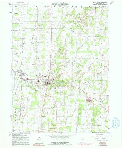 United States Geological Survey Mount Gilead, OH (1961, 24000-Scale) digital map