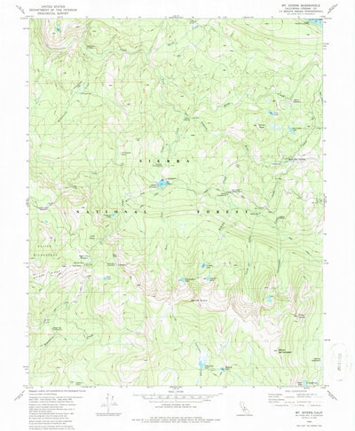 United States Geological Survey Mount Givens, CA (1982, 24000-Scale) digital map