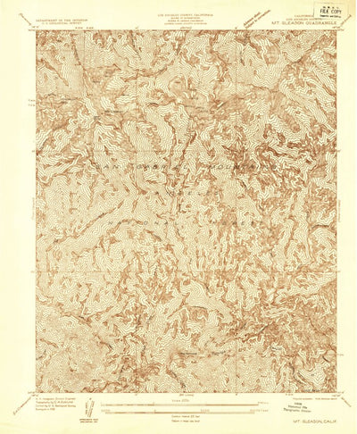 United States Geological Survey Mount Gleason, CA (1935, 24000-Scale) digital map