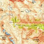 United States Geological Survey Mount Goddard, CA (1952, 62500-Scale) digital map