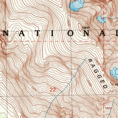 United States Geological Survey Mount Goddard, CA (2004, 24000-Scale) digital map