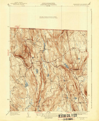 United States Geological Survey Mount Grace, MA-NH (1941, 31680-Scale) digital map