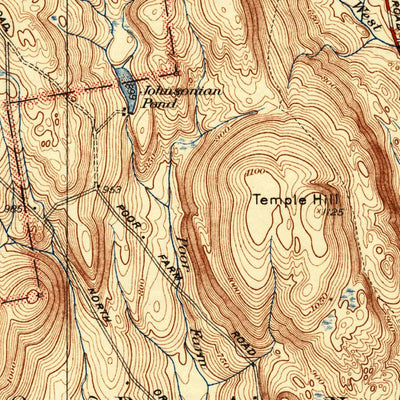 United States Geological Survey Mount Grace, MA-NH (1941, 31680-Scale) digital map