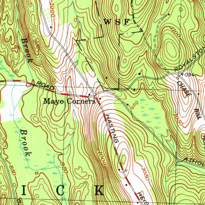 United States Geological Survey Mount Grace, MA-NH (1977, 24000-Scale) digital map