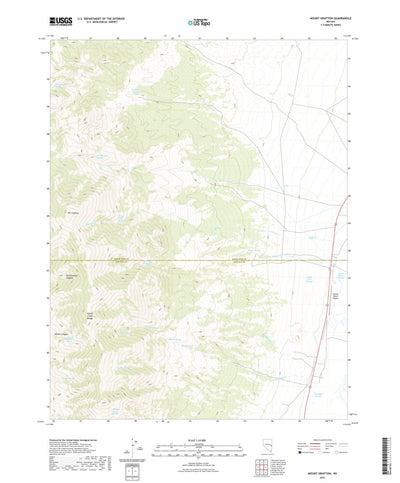 United States Geological Survey Mount Grafton, NV (2021, 24000-Scale) digital map
