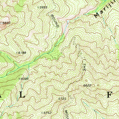 United States Geological Survey Mount Graham, AZ (1972, 24000-Scale) digital map