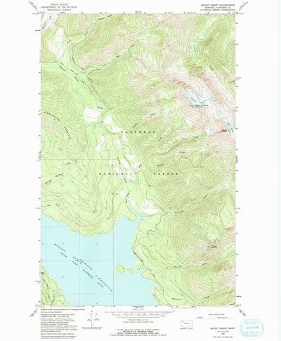 United States Geological Survey Mount Grant, MT (1964, 24000-Scale) digital map
