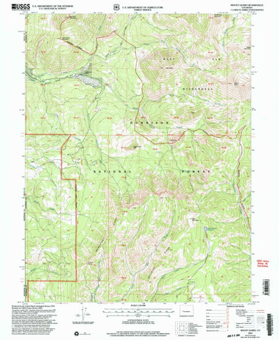 United States Geological Survey Mount Guero, CO (2001, 24000-Scale) digital map