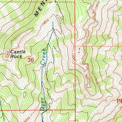 United States Geological Survey Mount Guero, CO (2001, 24000-Scale) digital map