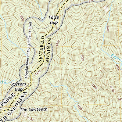 United States Geological Survey Mount Guyot, TN (2019, 24000-Scale) digital map