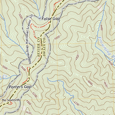 United States Geological Survey Mount Guyot, TN (2022, 24000-Scale) digital map