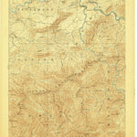 United States Geological Survey Mount Guyot, TN-NC (1893, 125000-Scale) digital map