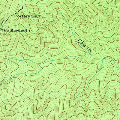 United States Geological Survey Mount Guyot, TN-NC (1964, 24000-Scale) digital map