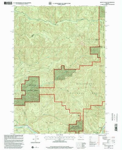 United States Geological Survey Mount Hagan, OR (1997, 24000-Scale) digital map