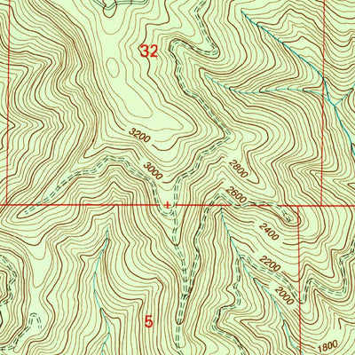 United States Geological Survey Mount Hagan, OR (1997, 24000-Scale) digital map