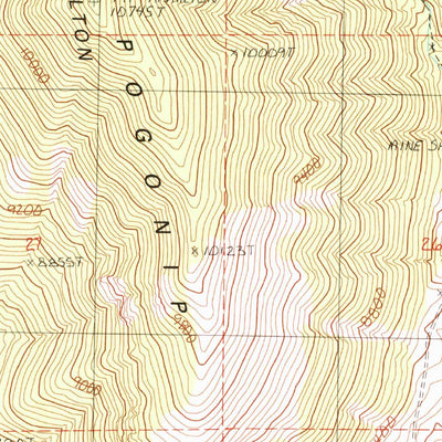 United States Geological Survey Mount Hamilton, NV (1990, 24000-Scale) digital map