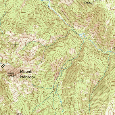 United States Geological Survey Mount Hancock, WY (1959, 62500-Scale) digital map