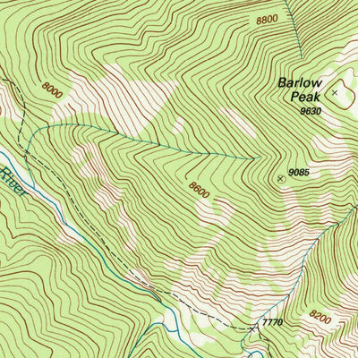 United States Geological Survey Mount Hancock, WY (1996, 24000-Scale) digital map