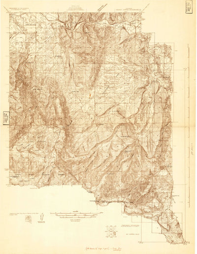 United States Geological Survey Mount Harris, CO (1924, 48000-Scale) digital map