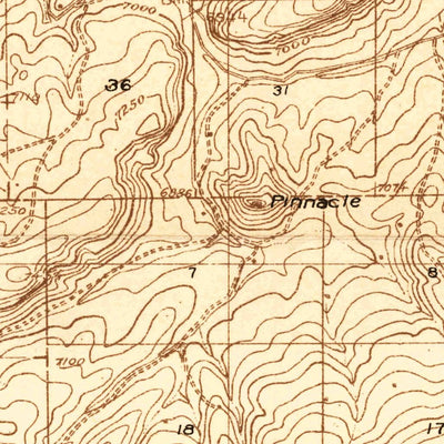 United States Geological Survey Mount Harris, CO (1924, 48000-Scale) digital map