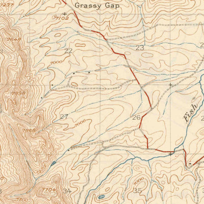 United States Geological Survey Mount Harris, CO (1926, 62500-Scale) digital map