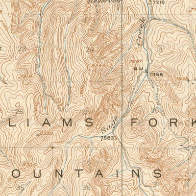 United States Geological Survey Mount Harris, CO (1926, 62500-Scale) digital map