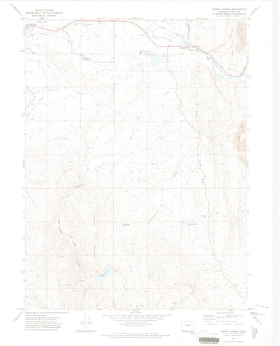 United States Geological Survey Mount Harris, CO (1971, 24000-Scale) digital map