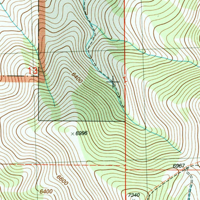 United States Geological Survey Mount Harrison, ID (2001, 24000-Scale) digital map