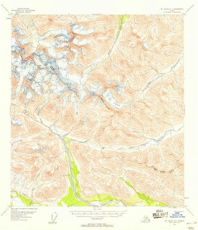 United States Geological Survey Mount Hayes A-1, AK (1954, 63360-Scale) digital map