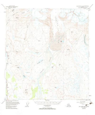 United States Geological Survey Mount Hayes A-3, AK (1950, 63360-Scale) digital map