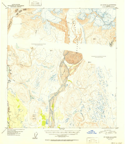 United States Geological Survey Mount Hayes A-3, AK (1952, 63360-Scale) digital map