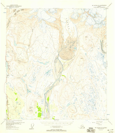 United States Geological Survey Mount Hayes A-3, AK (1954, 63360-Scale) digital map