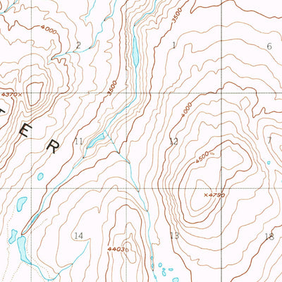 United States Geological Survey Mount Hayes A-4, AK (1949, 63360-Scale) digital map