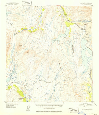 United States Geological Survey Mount Hayes A-4, AK (1952, 63360-Scale) digital map